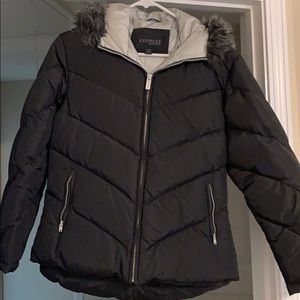 Express faux fur headed jacket